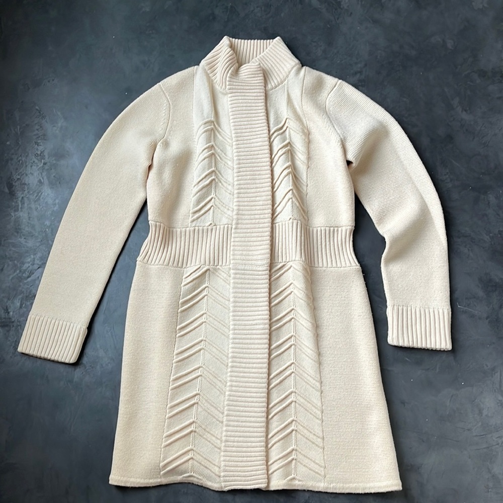 Etcetera Merino Wool Long Cardigan